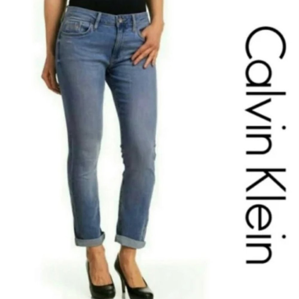 Calvin Klein Jeans Slim Boyfriend Size 2 - Picture 8 of 8